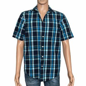 George Shirt short sleeve blue casual one bags